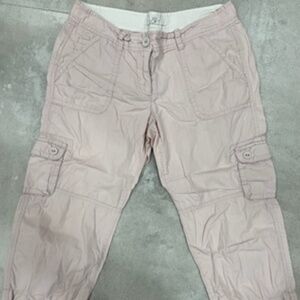 Ann Taylor Loft Cream Cargo Capris